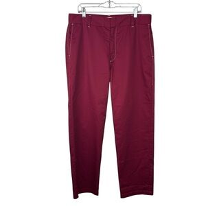 Metalwood Studio Contrast Stitch Chino Pants